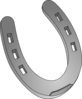 Silver Horseshoe Clip Art